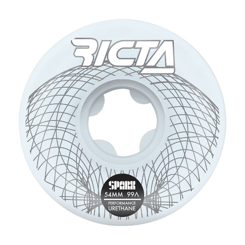 Ricta wheels white 52262 RICTA WHEElS SPARX WIRE (99A + 54mm)